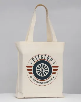 Gusseted Custom Tote Bags 100% Cotton / Logo Tote Bags With Bottom Gusset - TG110