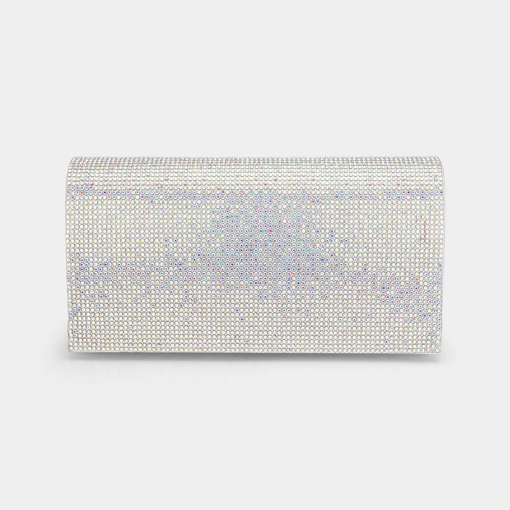iLLASPARKZ Bling Studded Box Evening Bag / Clutch / Crossbody Bag