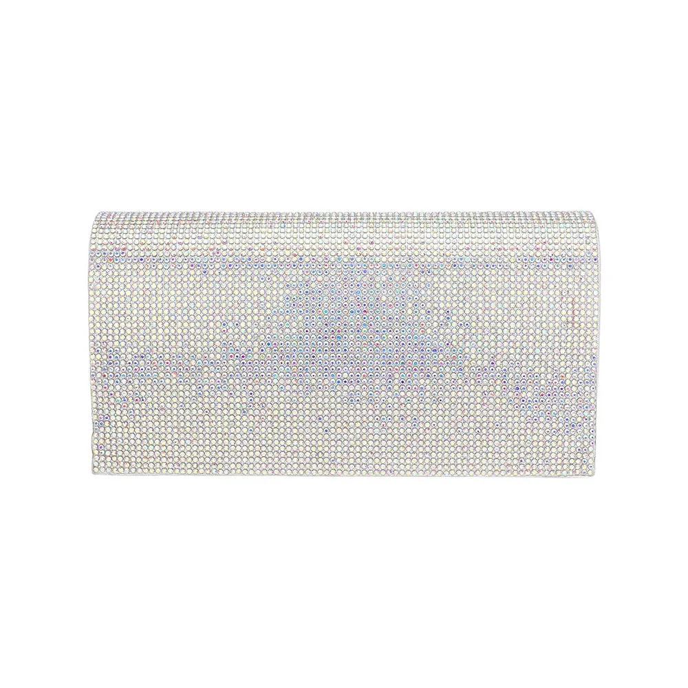 iLLASPARKZ Bling Studded Box Evening Bag / Clutch / Crossbody Bag