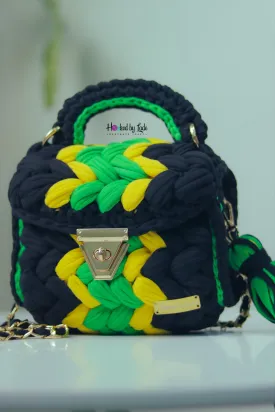 Jamaican flag themed ‘Comfort’ Crochet bag