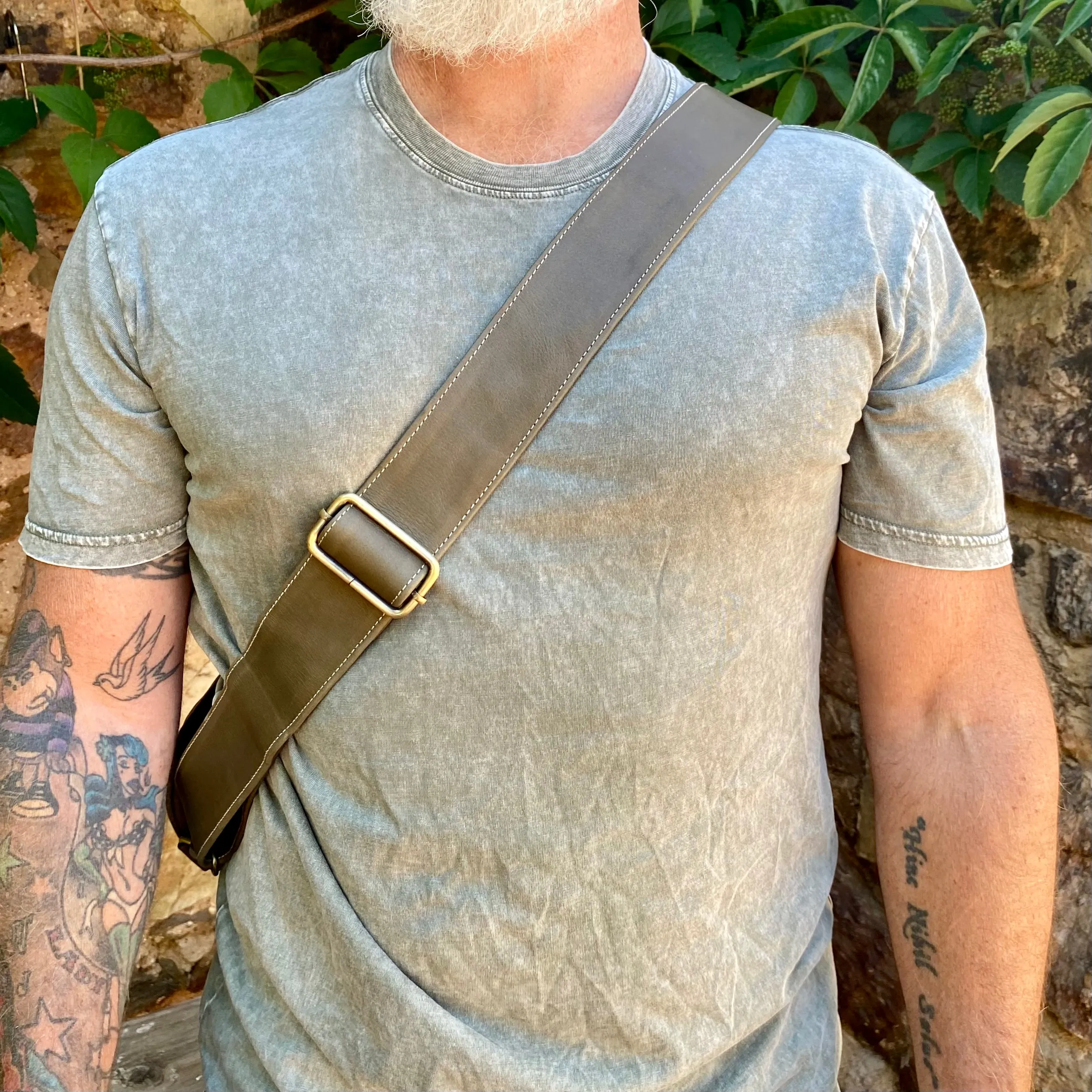 Jason Leather Sling Chest Bag
