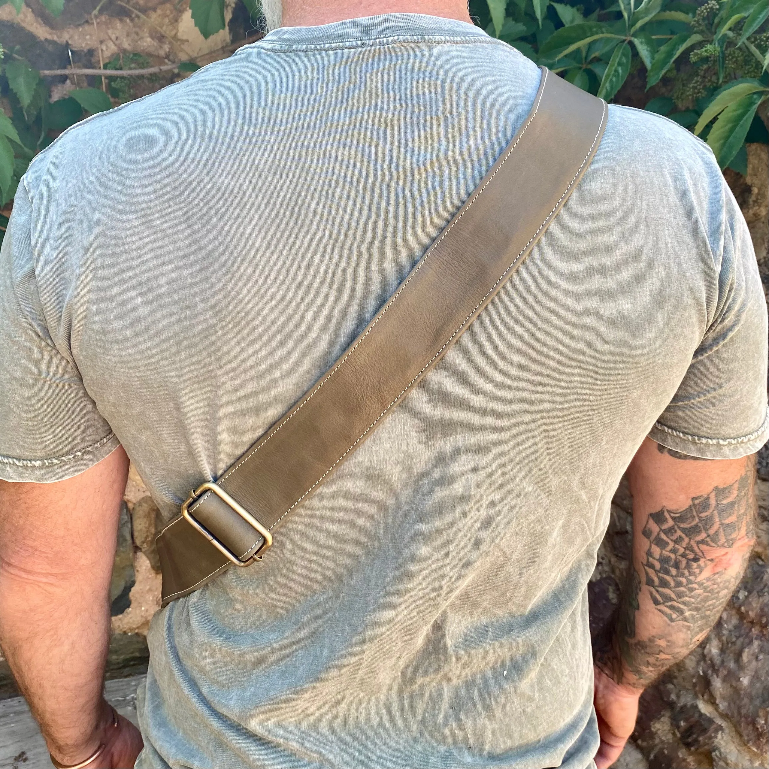 Jason Leather Sling Chest Bag