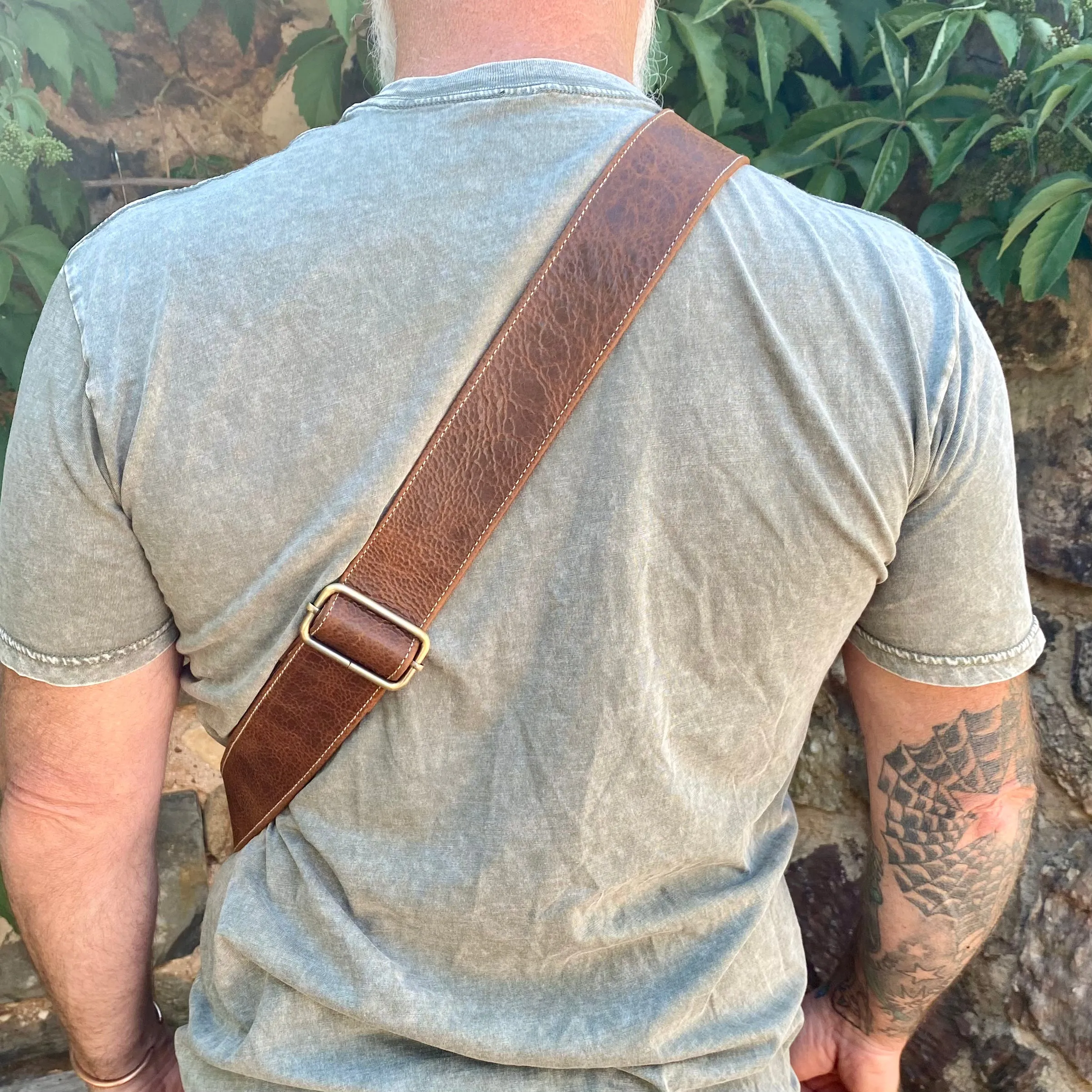 Jason Leather Sling Chest Bag