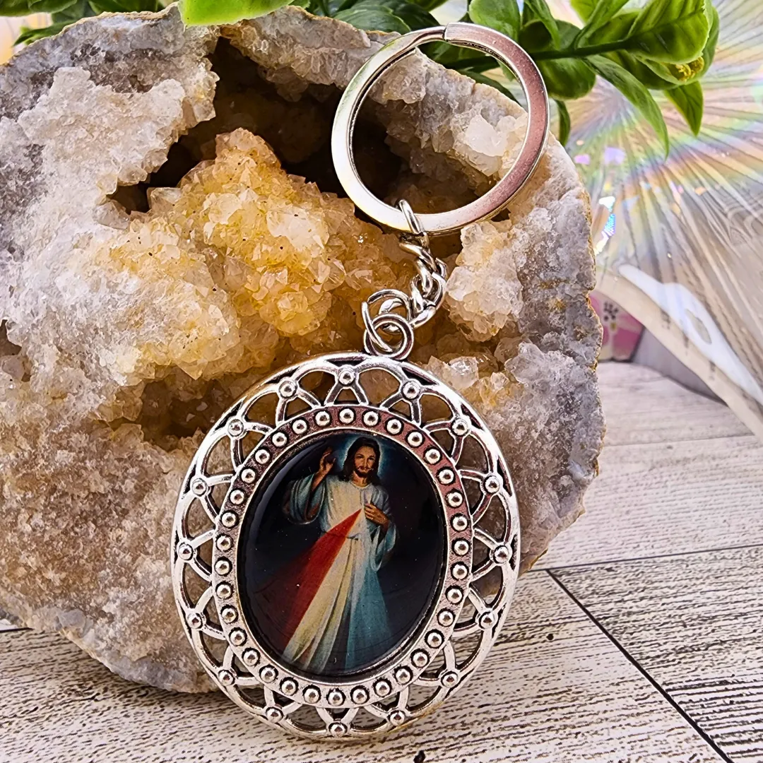 Jesus and Mary Keychains
