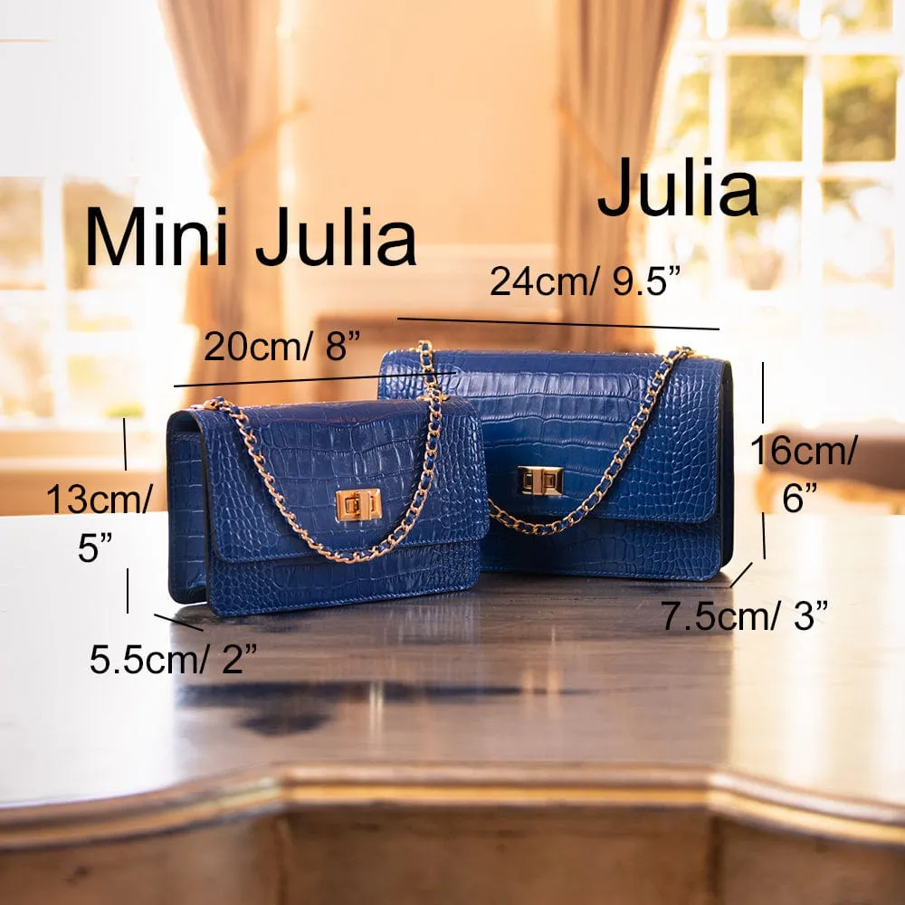 Julia Bag - Baby Blue Patent