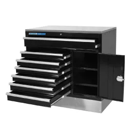 Kincrome K7366 1040mm 7 Drawer Black Work Bench Tool Cabinet