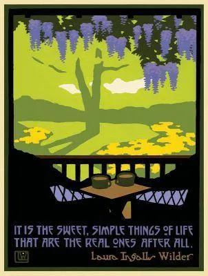 Laura Wilder American Bungalow Spring Print