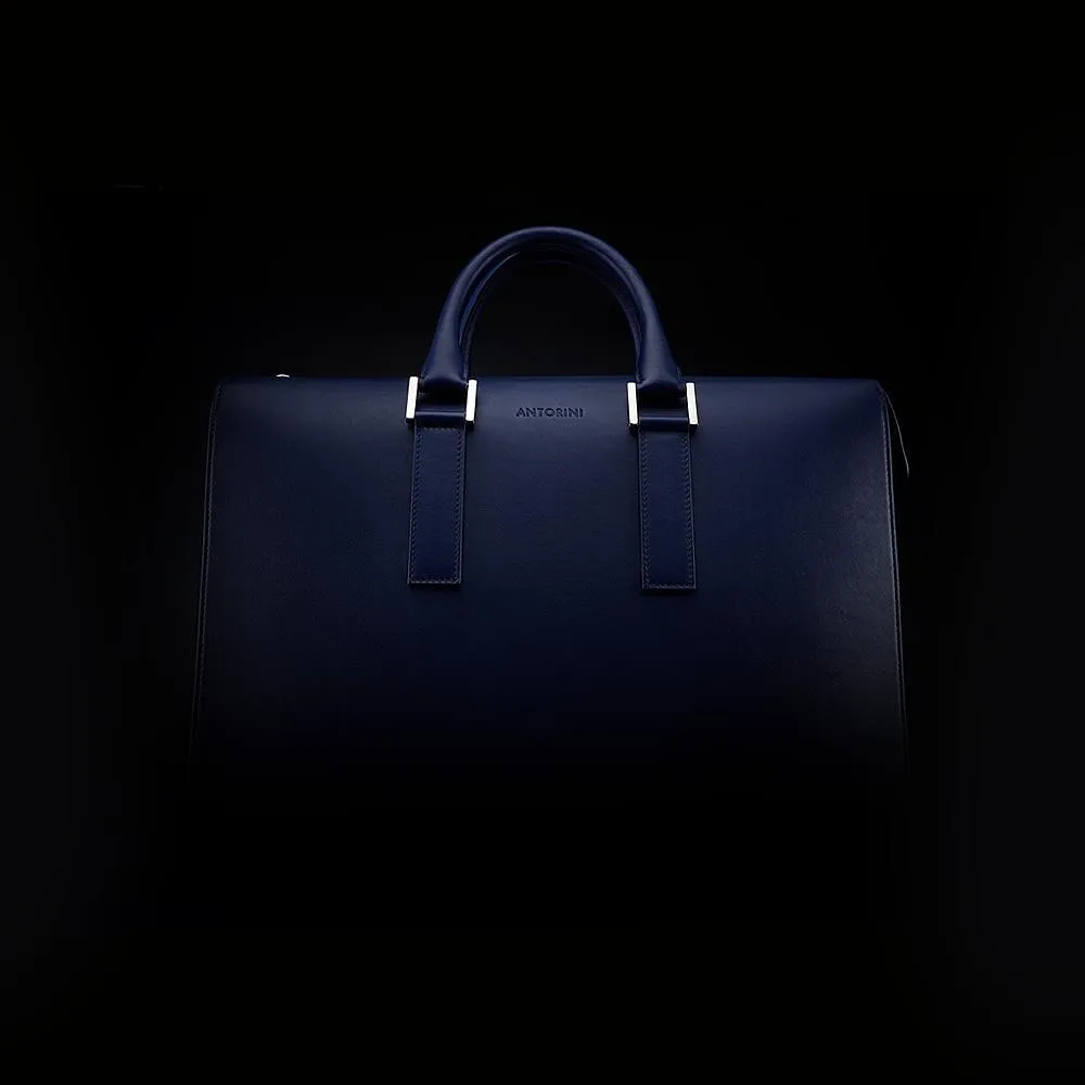 Leather Briefcase in Blue