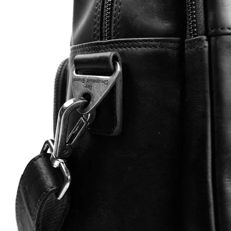 Leather Laptop Bag - The Chesterfield Brand Misha Black