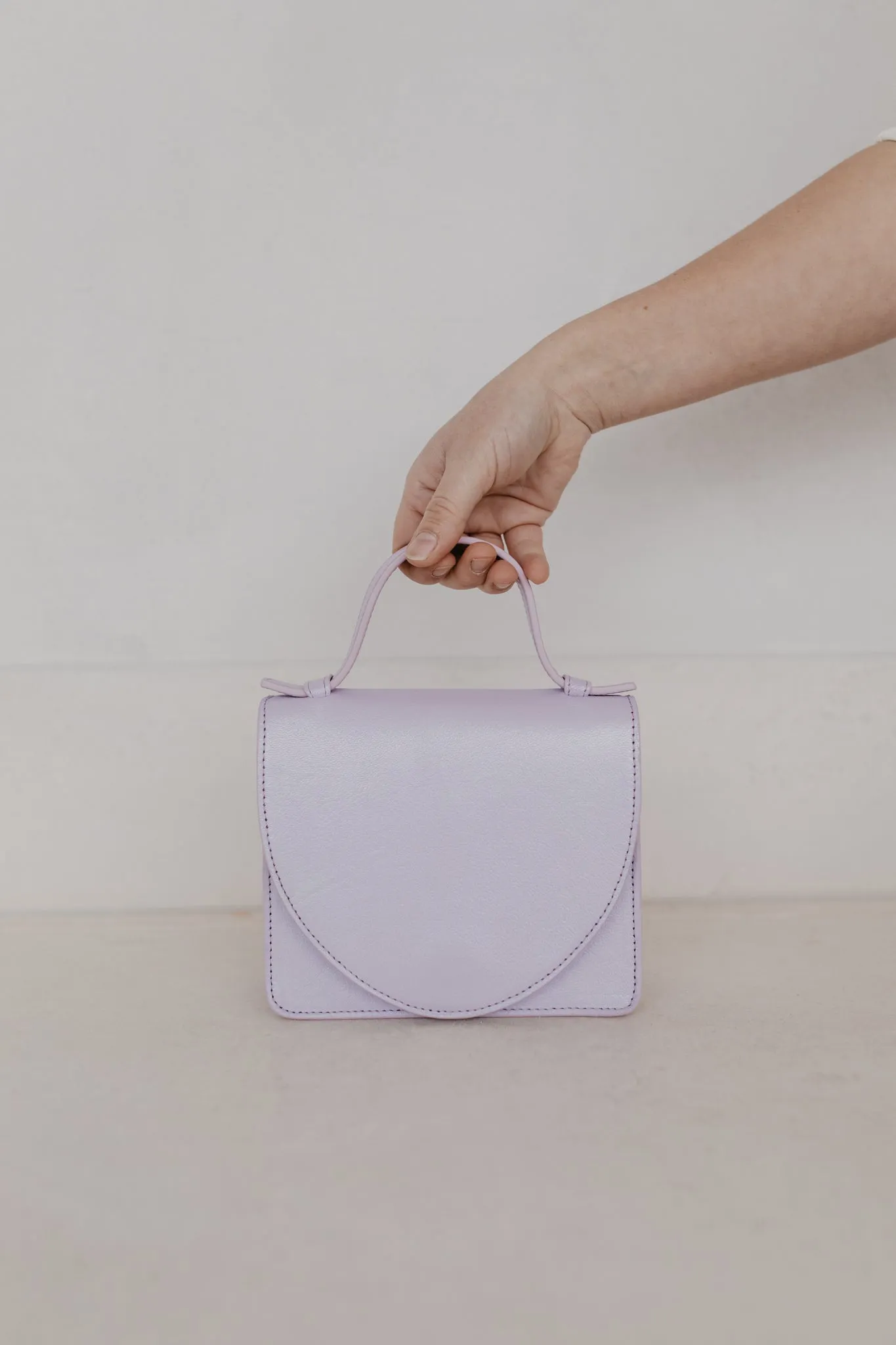 Micro Briefcase | Lila Shimmer