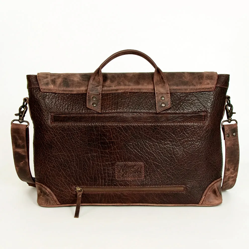 Never Mind Nmbgz134 Briefcase Vintage Handmade Genuine Cowhide Leather Women Bag Western Handbag Purse