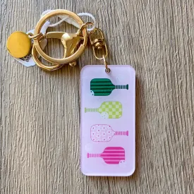 Pickleball Paddles Acrylic Keychain