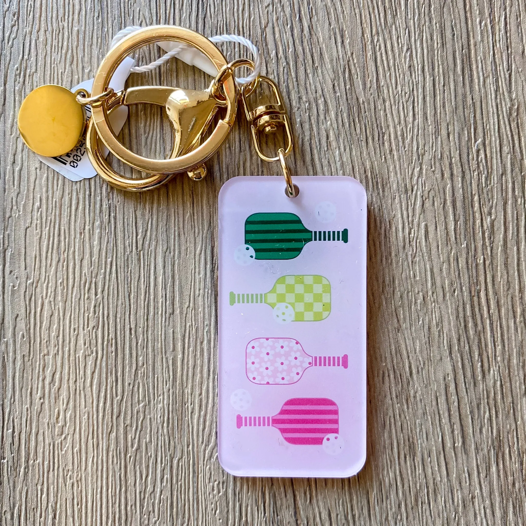 Pickleball Paddles Acrylic Keychain