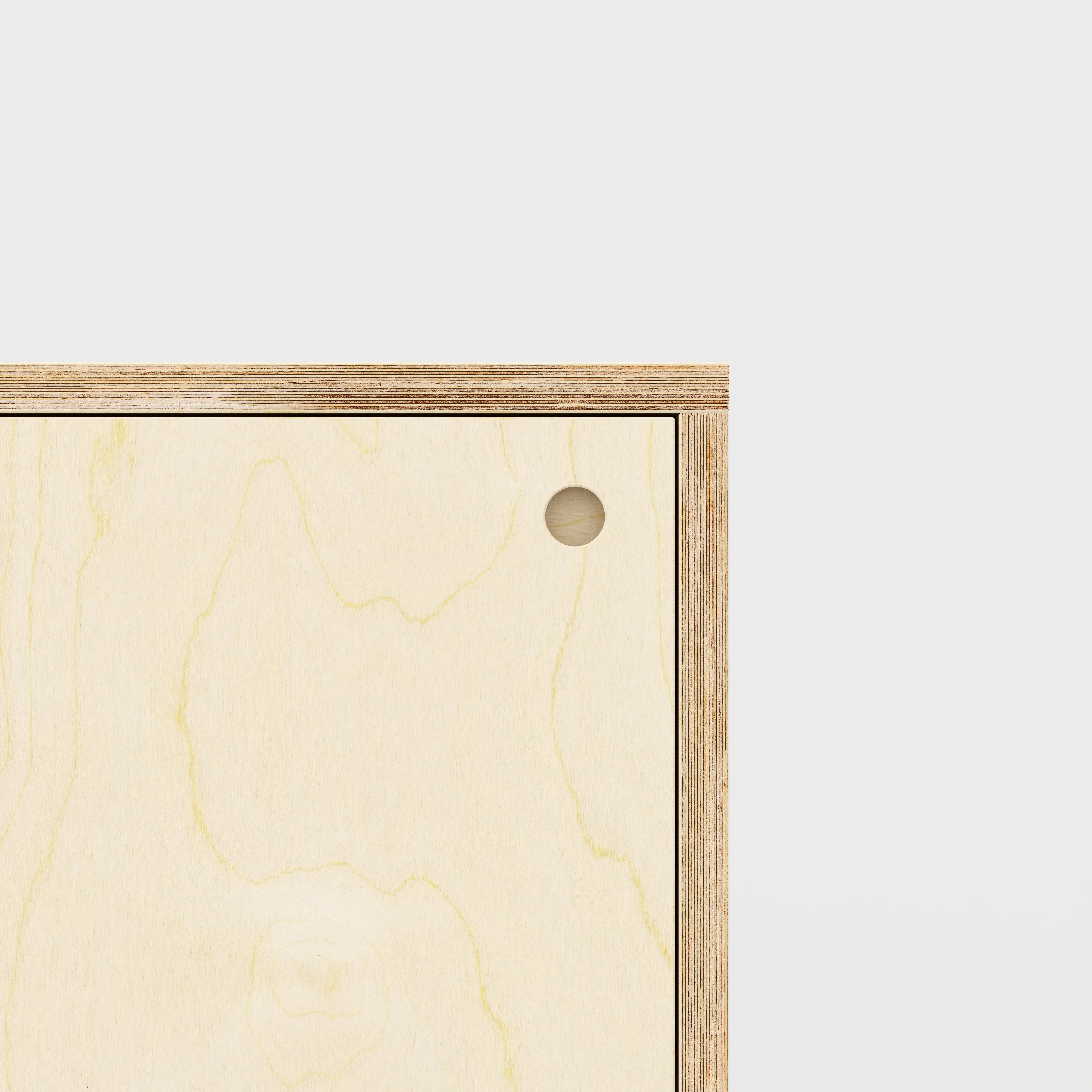 Plywood Storage with Doors - Plywood Birch - 600(w) x 600(d) x 750(h)