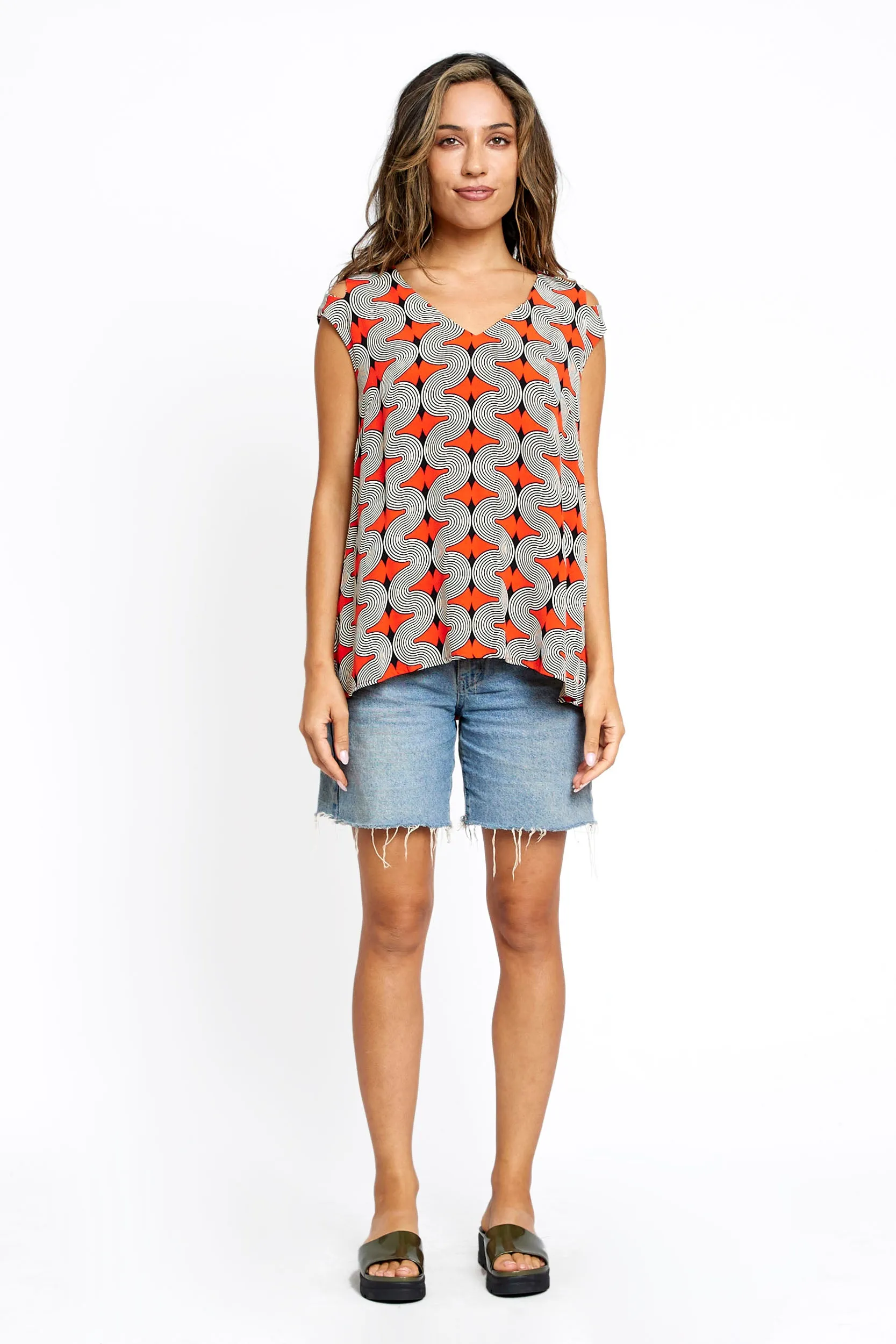 Pomie Blouse - Coral