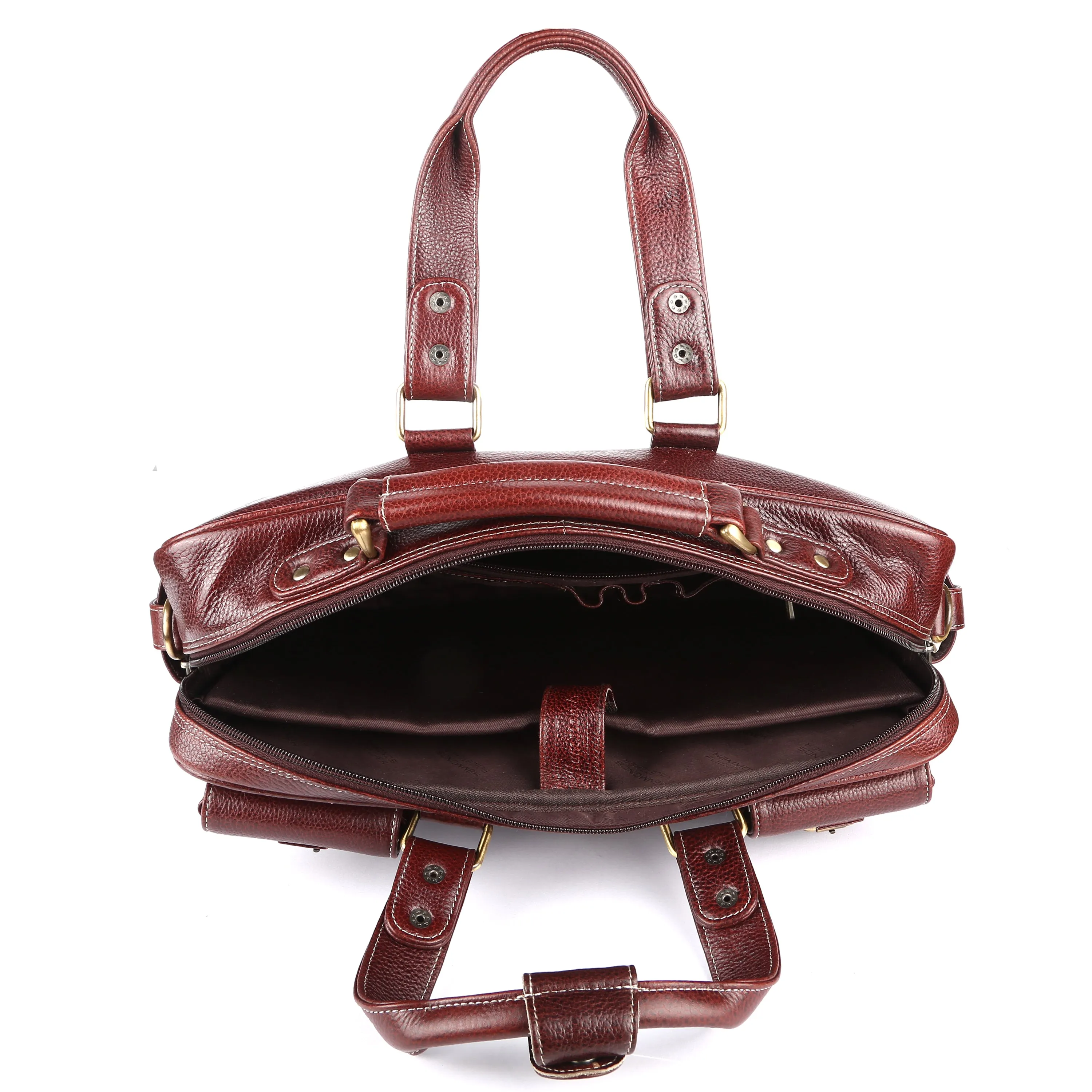 Premium Laptop Bag for Men - Office & Regulars Use - Genuine Leather - Fits for 14-16 Inch Laptops