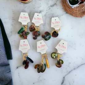 Rainbow Swirl Letter Keychains | Alphabet Keychains | Resin Craft