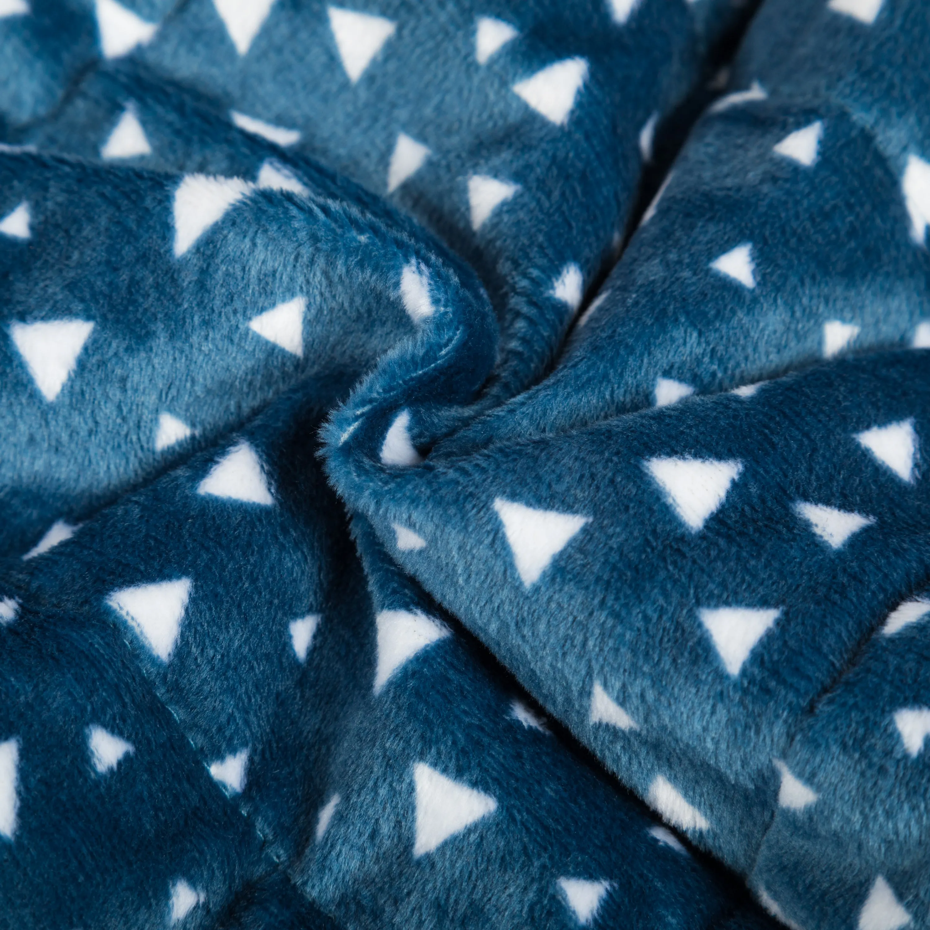 Simple Being Blue Plush Weighted Blanket