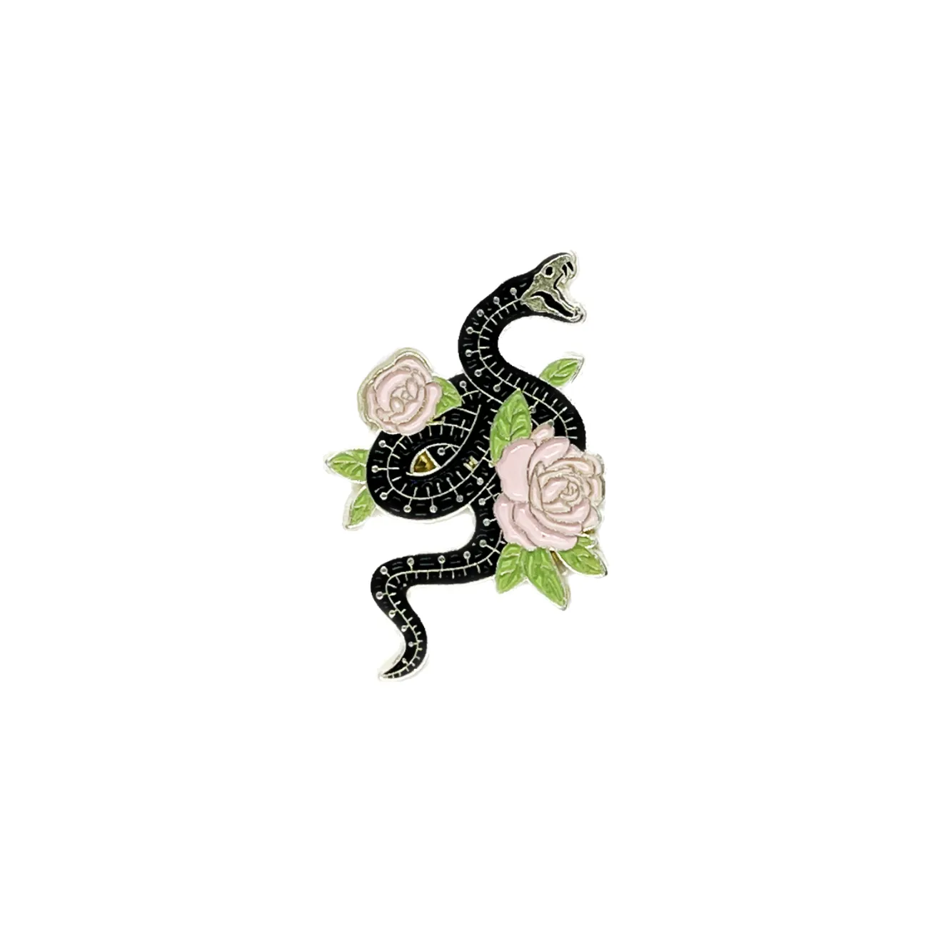 SNAKE WITH ROSE  | PP046  | PINS PLANET