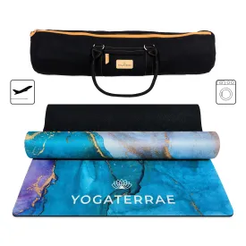 TAPIS DE YOGA SUD ET CAOUTCHOUC NATUREL ANANDA " VOYAGE " AVEC SAC