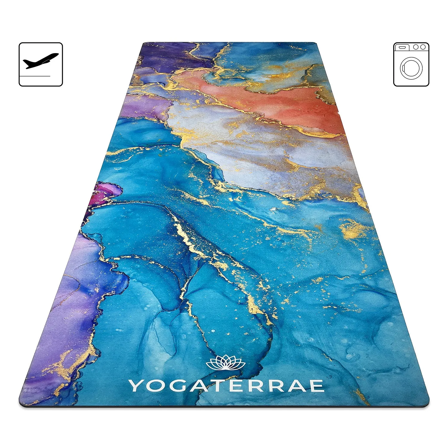 TAPIS DE YOGA SUD ET CAOUTCHOUC NATUREL ANANDA " VOYAGE " AVEC SAC