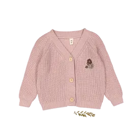 The Chunky Knit Cardigan - Ava Mauve