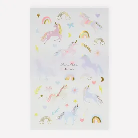 Unicorn Tattoo Sheets (x 2 sheets)