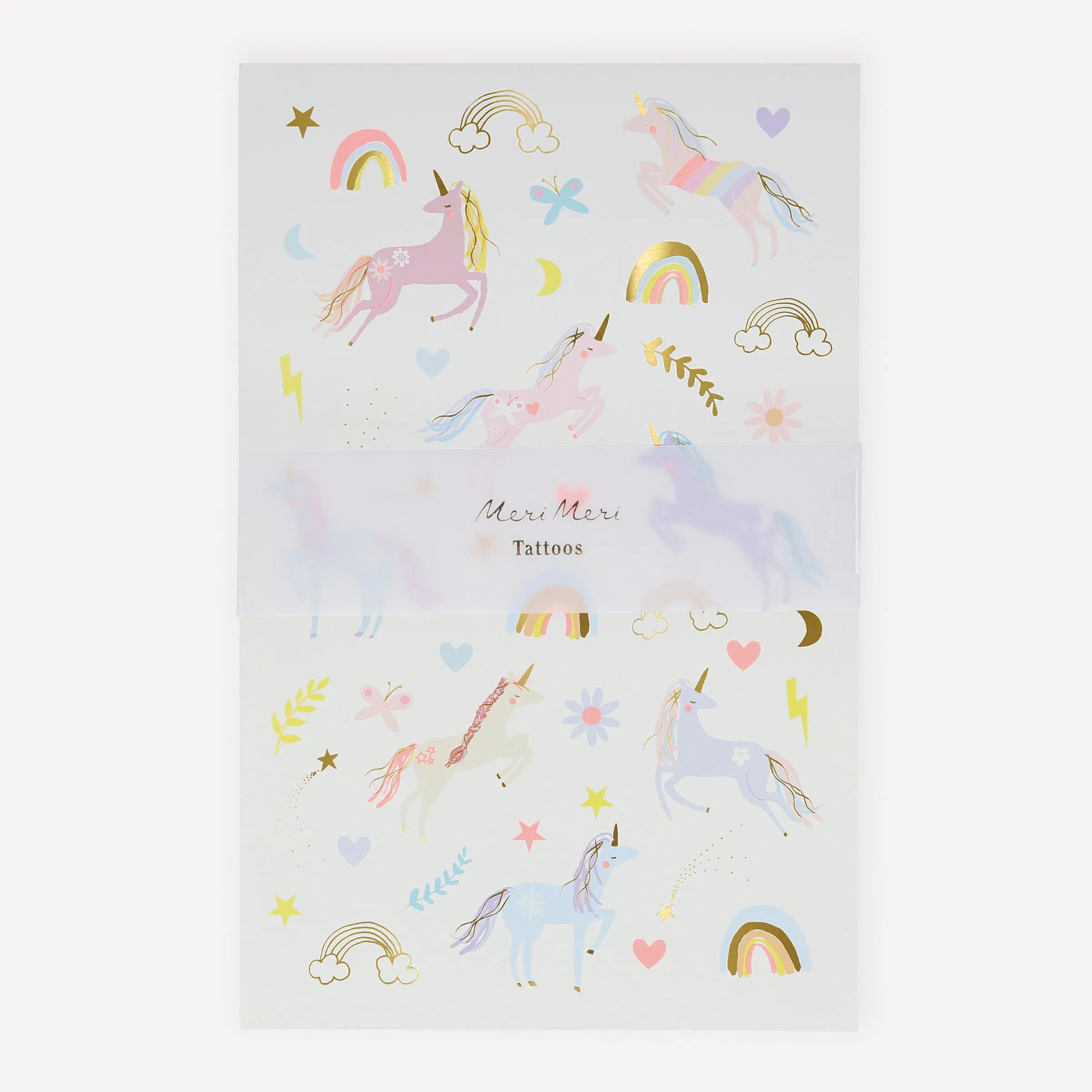 Unicorn Tattoo Sheets (x 2 sheets)