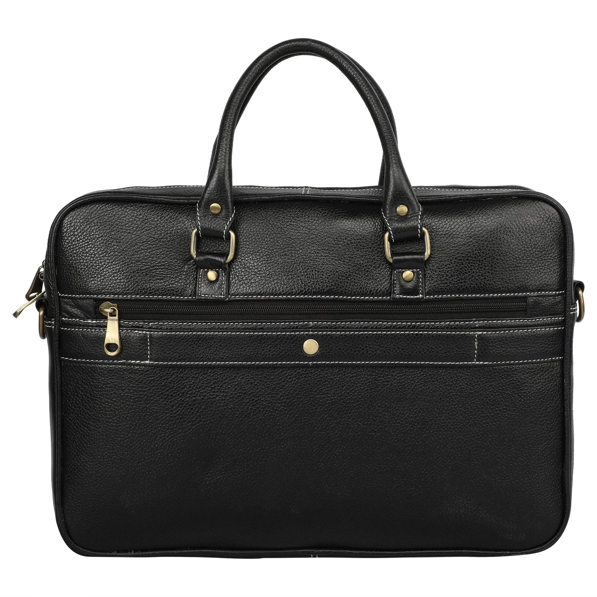 Unisex Genuine Leather Laptop Bag