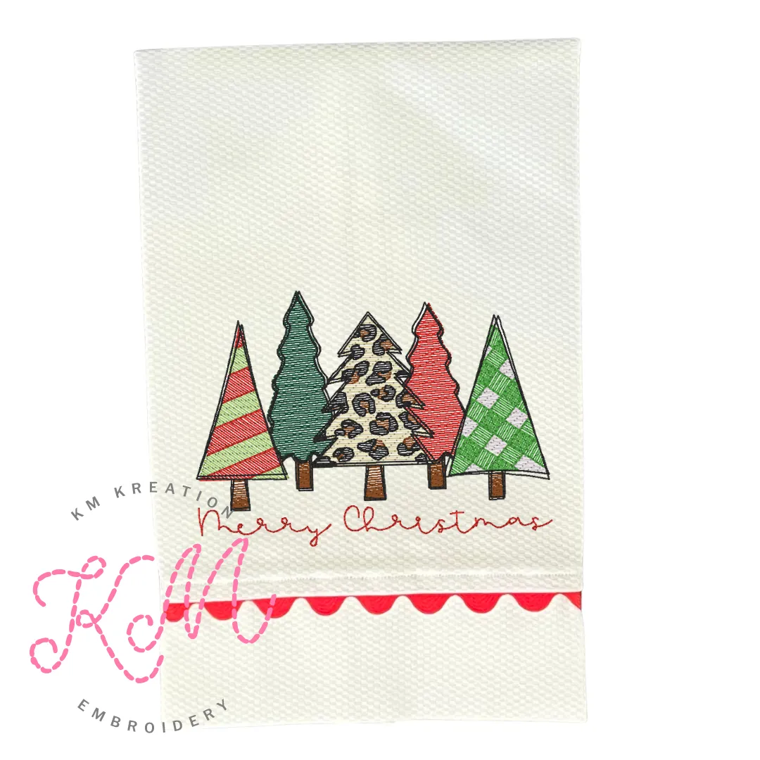 White Cotton Pique Hand Towel with Trim