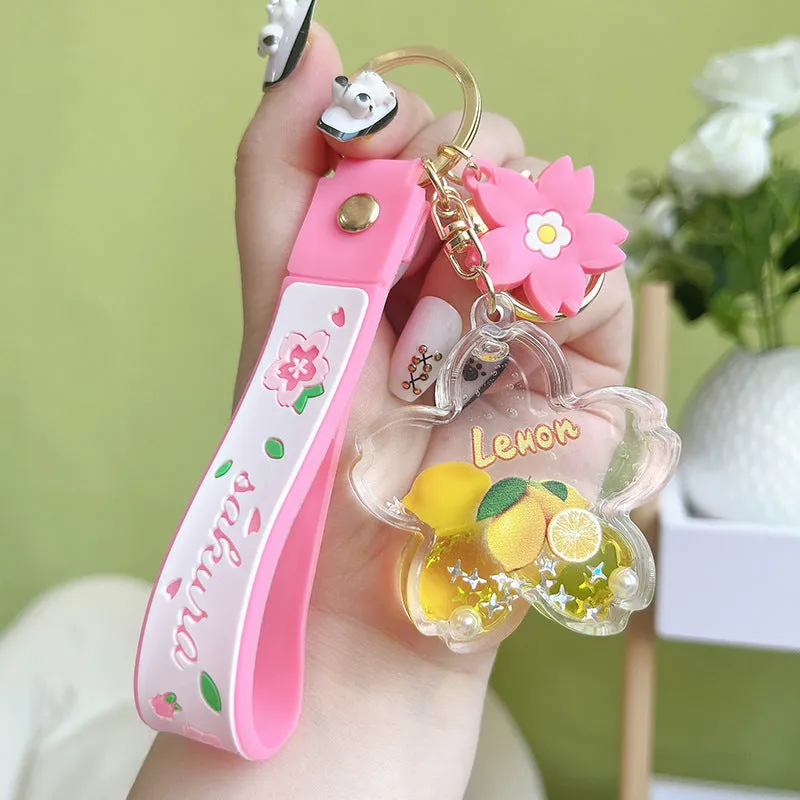 Wholesale Acrylic Keychain for Oiled Fruits