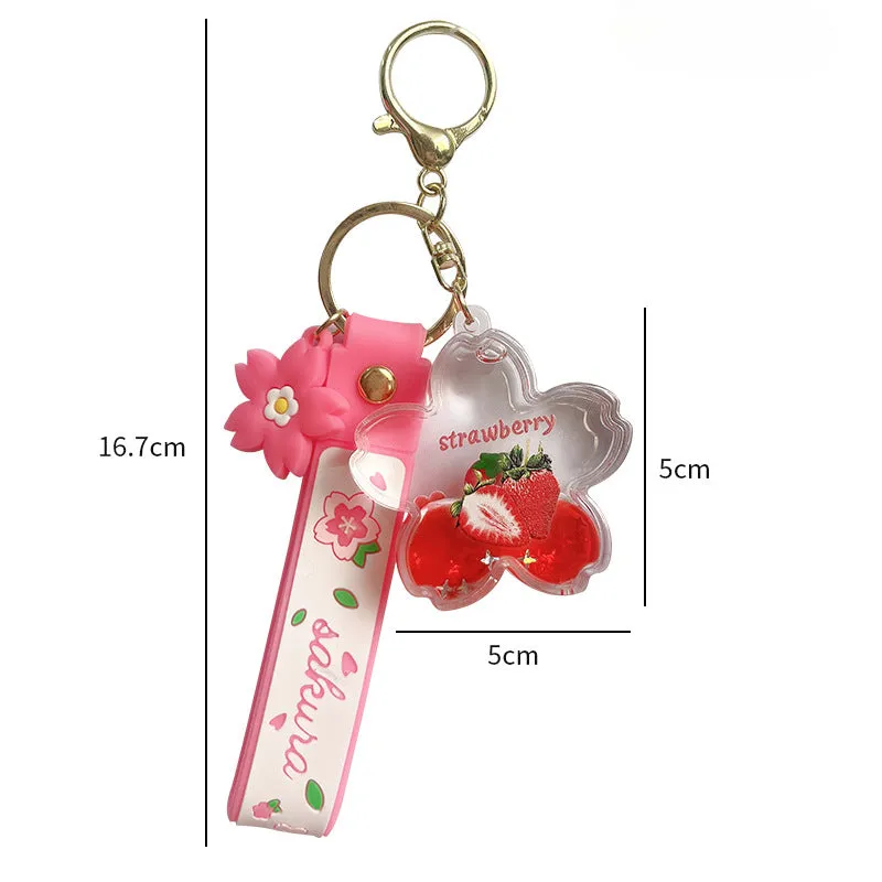 Wholesale Acrylic Keychain for Oiled Fruits