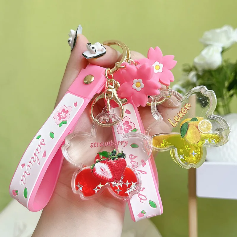 Wholesale Acrylic Keychain for Oiled Fruits