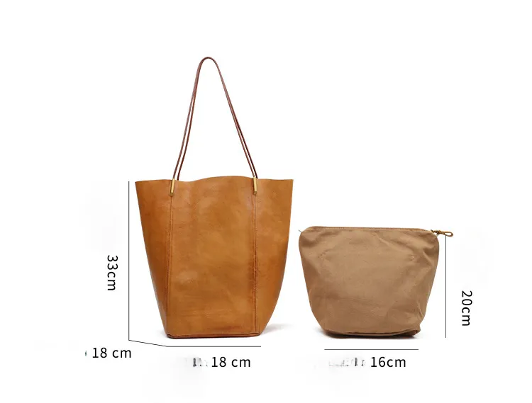 Women Leather 2pcs Set Shoulder Tote Handbags W8734